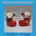 Natal decoração cerâmica santa LED